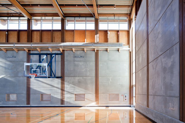 Okanagan College Gymnasium by CEI Architecture as featured on the Hatch Blog: COMMERCIAL DESIGN TRENDS PART 2 – SUSTAINABILITY IN INTERIOR DESIGN