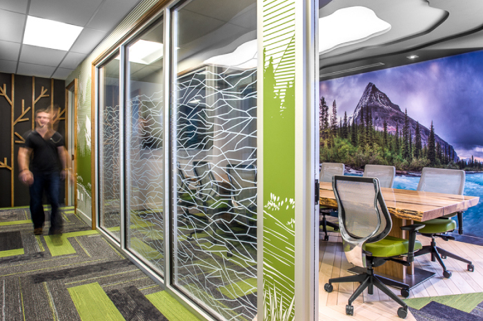 Grouse River offices interior design - Corridor, Hatch Interior Design